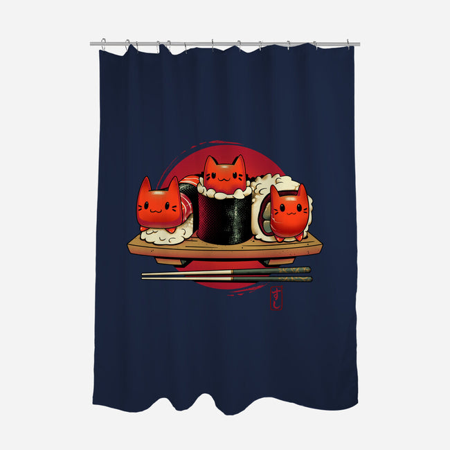 Meowshis-none polyester shower curtain-Snouleaf