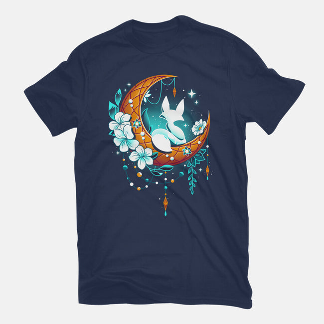 Moonlight Fox-womens basic tee-Snouleaf