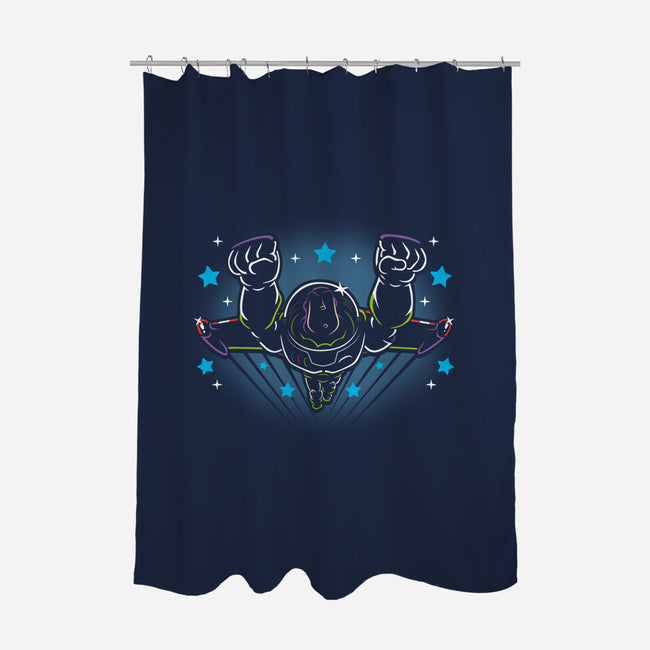 Legendary Space Ranger-none polyester shower curtain-Olipop