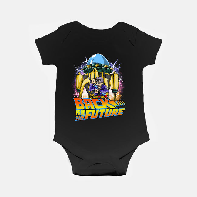 Back From The Future-baby basic onesie-joerawks