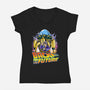 Back From The Future-womens v-neck tee-joerawks