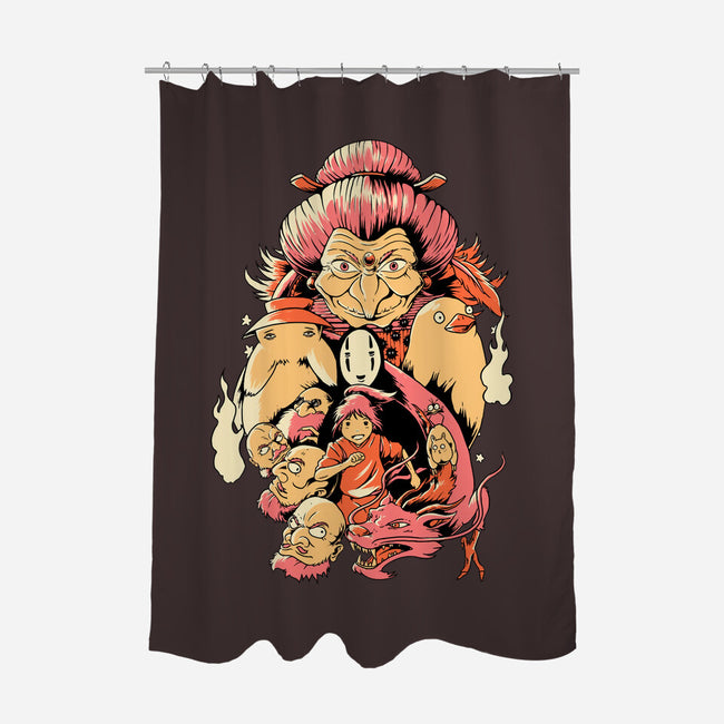 Spirited Character-none polyester shower curtain-Suart