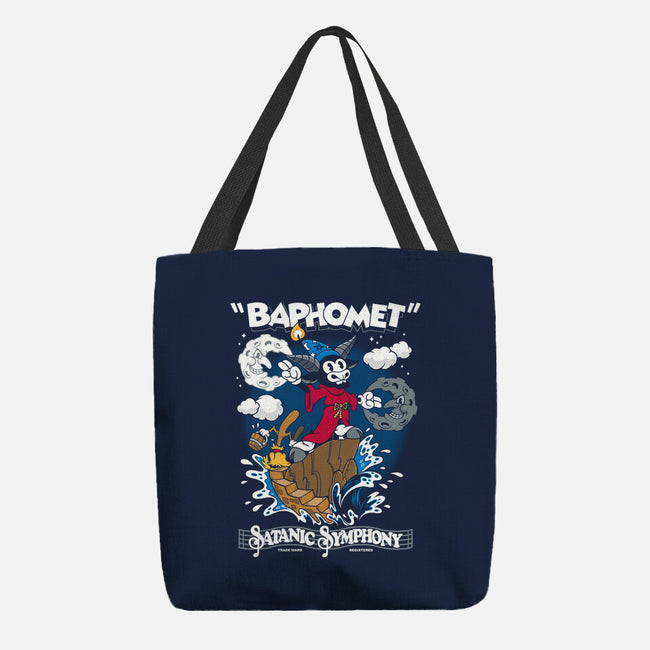 Baphomet Sorcerer-none basic tote bag-Nemons