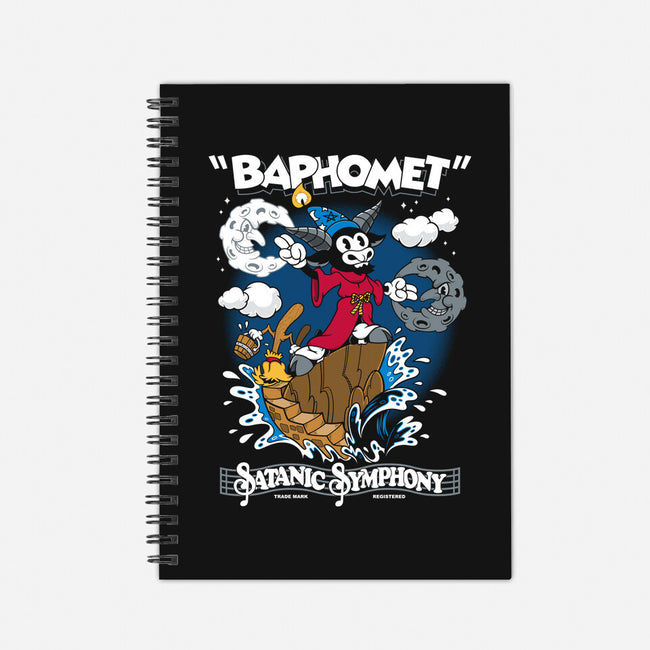 Baphomet Sorcerer-none dot grid notebook-Nemons