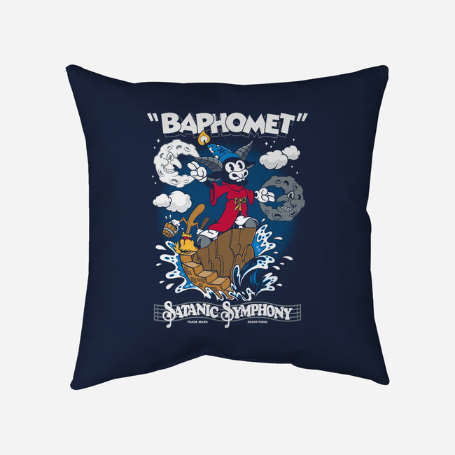 Baphomet Sorcerer-none removable cover throw pillow-Nemons