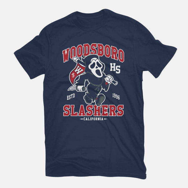 Woodsboro Slashers-womens basic tee-Nemons