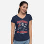 Woodsboro Slashers-womens v-neck tee-Nemons