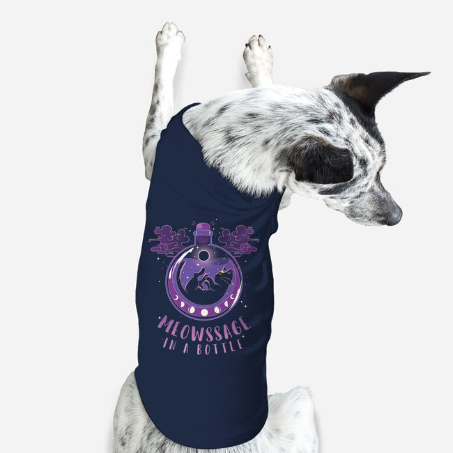 Meowssage In A Bottle-dog basic pet tank-yumie