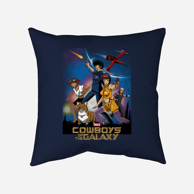 Space Cowboys Of The Galaxy-none removable cover w insert throw pillow-Boggs Nicolas