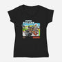 Super Tv Kart-womens v-neck tee-goodidearyan