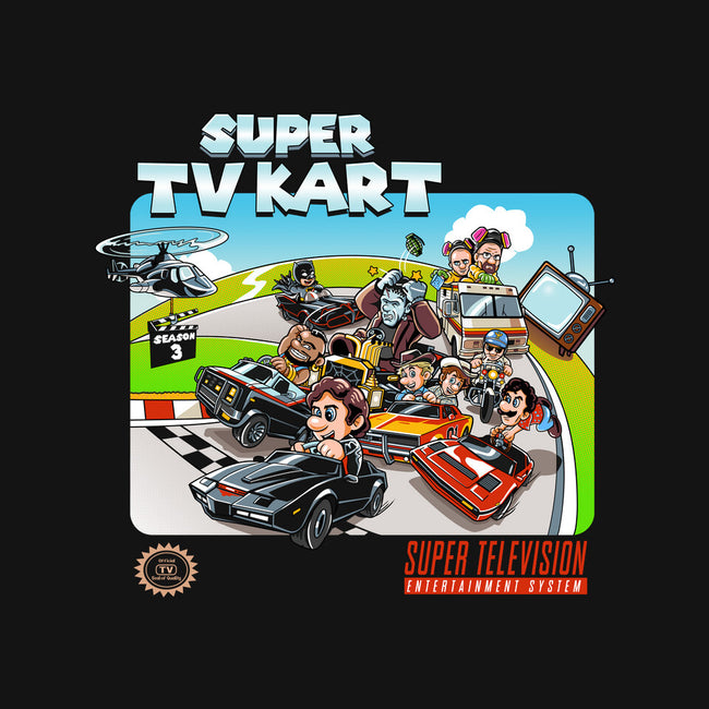 Super Tv Kart-none stretched canvas-goodidearyan