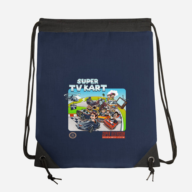 Super Tv Kart-none drawstring bag-goodidearyan
