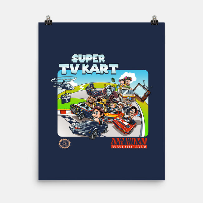 Super Tv Kart-none matte poster-goodidearyan