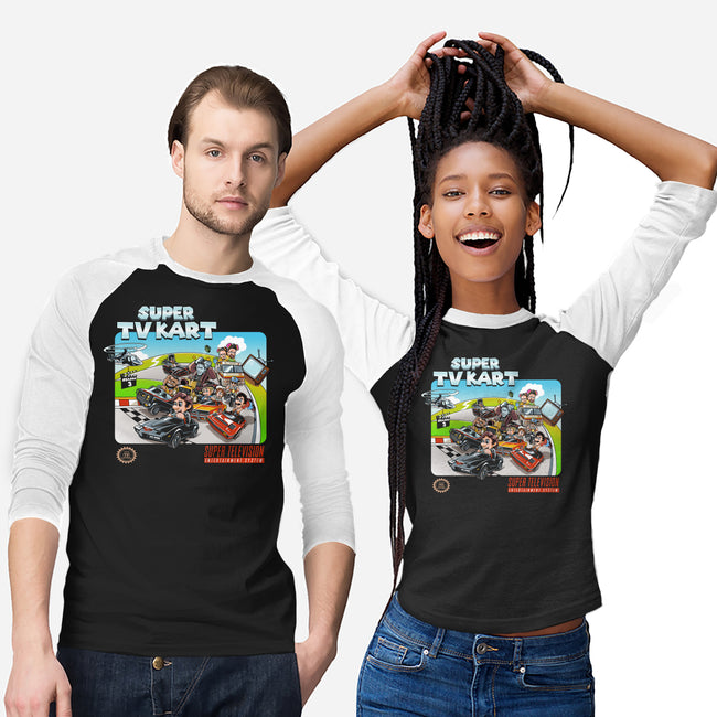 Super Tv Kart-unisex baseball tee-goodidearyan