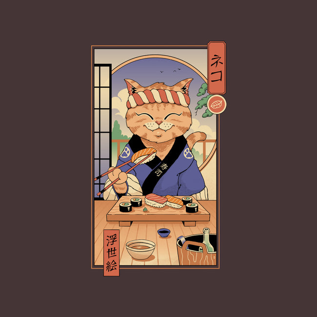 Sushi Cat In Edo-womens basic tee-vp021