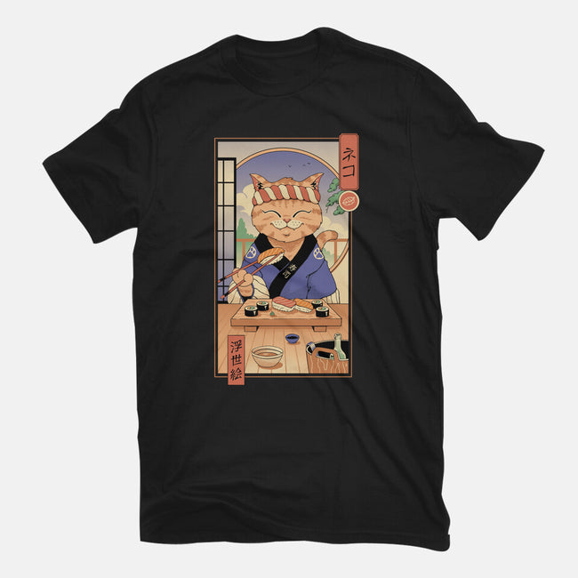 Sushi Cat In Edo-unisex basic tee-vp021