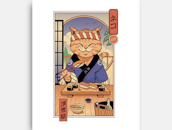 Sushi Cat In Edo