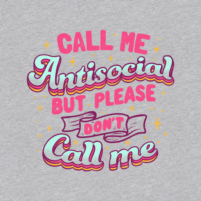 Call Me Antisocial-womens v-neck tee-tobefonseca