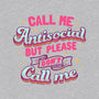 Call Me Antisocial-womens v-neck tee-tobefonseca