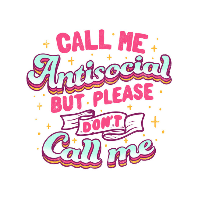 Call Me Antisocial-dog basic pet tank-tobefonseca