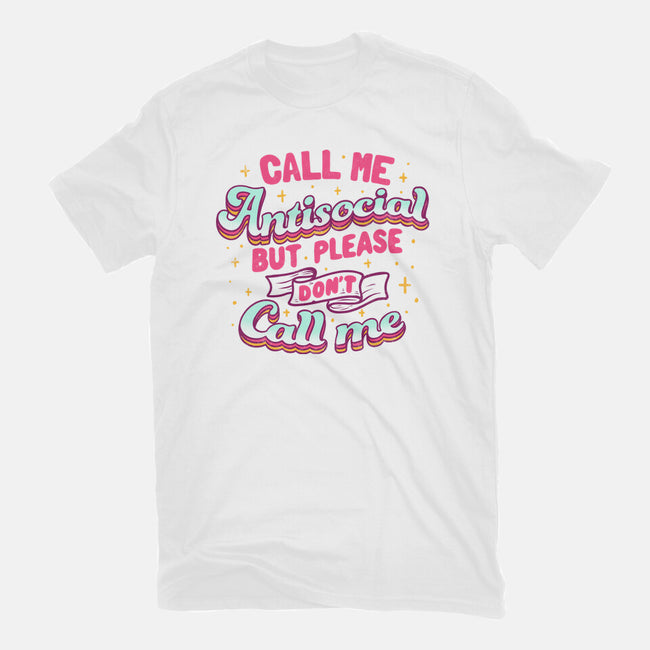 Call Me Antisocial-womens fitted tee-tobefonseca