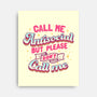 Call Me Antisocial-none stretched canvas-tobefonseca