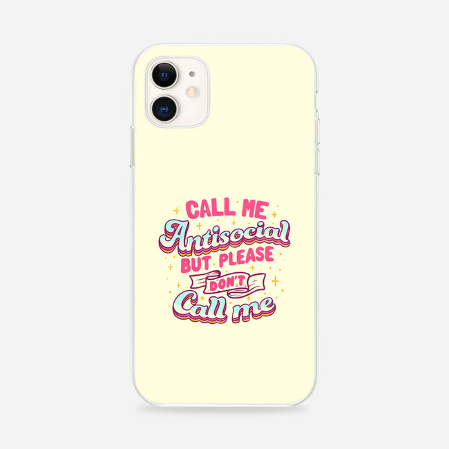 Call Me Antisocial-iphone snap phone case-tobefonseca