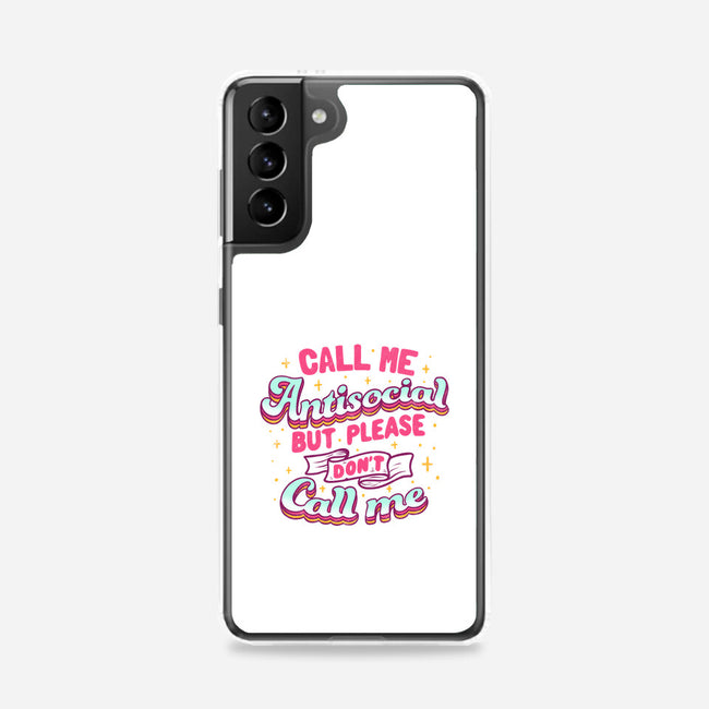 Call Me Antisocial-samsung snap phone case-tobefonseca