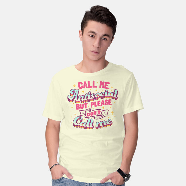 Call Me Antisocial-mens basic tee-tobefonseca