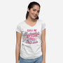 Call Me Antisocial-womens v-neck tee-tobefonseca