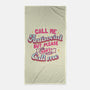 Call Me Antisocial-none beach towel-tobefonseca