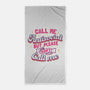 Call Me Antisocial-none beach towel-tobefonseca