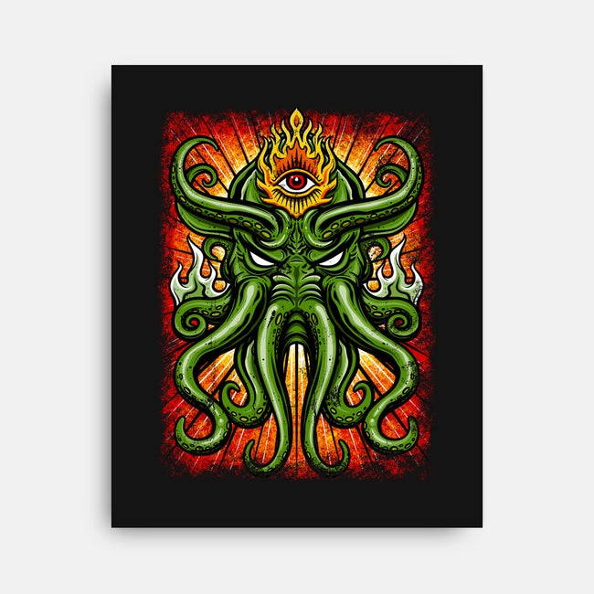 House Of Cthulhu-none stretched canvas-drbutler