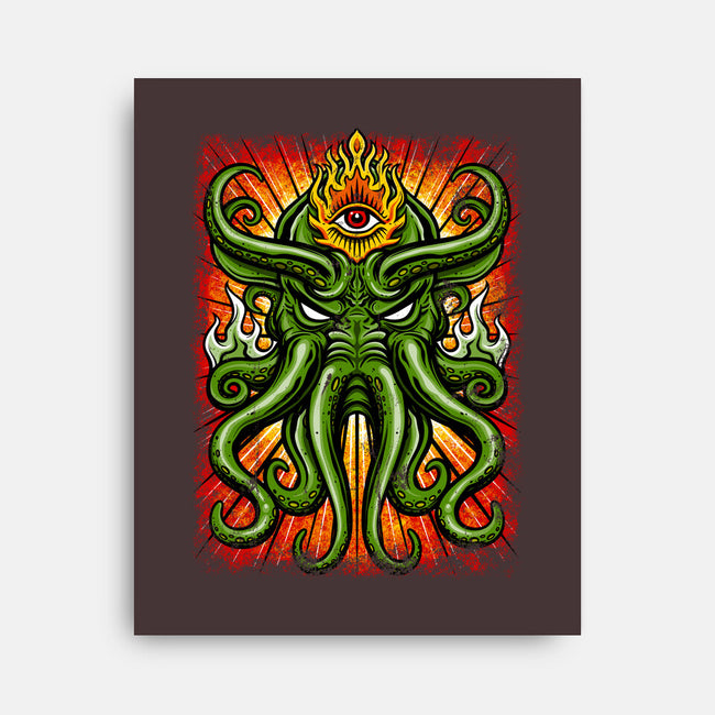 House Of Cthulhu-none stretched canvas-drbutler