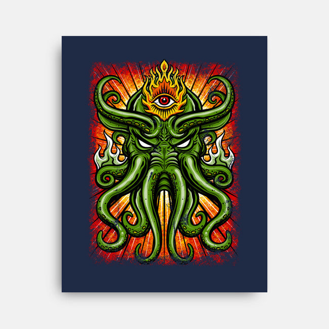 House Of Cthulhu-none stretched canvas-drbutler