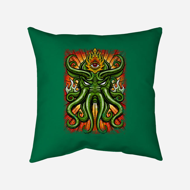 House Of Cthulhu-none removable cover throw pillow-drbutler