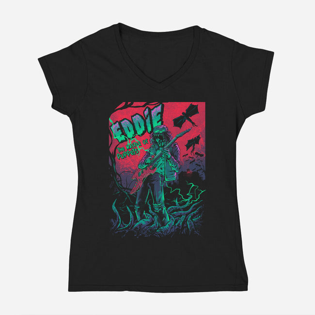 The Master Of Puppets-womens v-neck tee-Gleydson Barboza