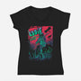 The Master Of Puppets-womens v-neck tee-Gleydson Barboza