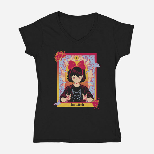 The Witch Tarot-womens v-neck tee-yumie