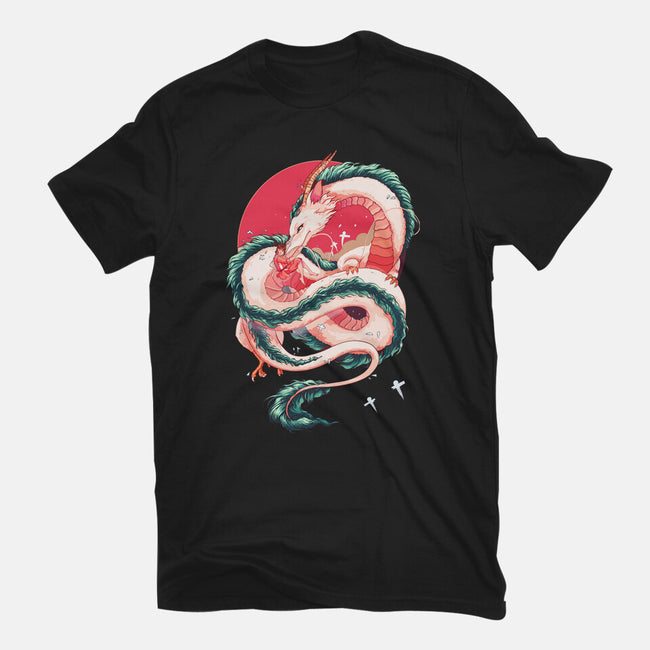 Dragon Love-womens basic tee-Bellades