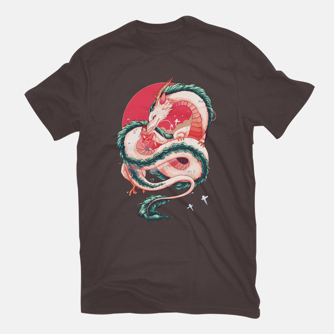 Dragon Love-womens basic tee-Bellades