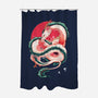 Dragon Love-none polyester shower curtain-Bellades