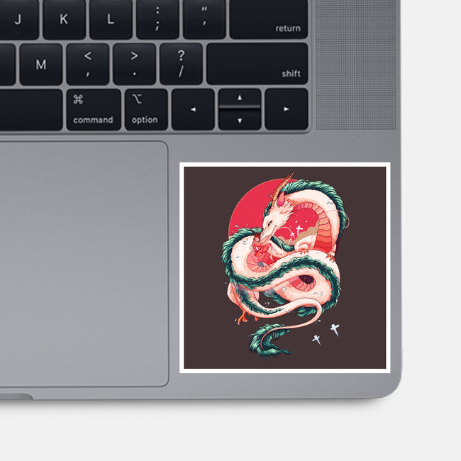 Dragon Love-none glossy sticker-Bellades