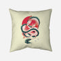 Dragon Love-none removable cover w insert throw pillow-Bellades