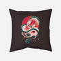 Dragon Love-none removable cover w insert throw pillow-Bellades