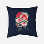Dragon Love-none removable cover w insert throw pillow-Bellades