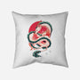 Dragon Love-none removable cover w insert throw pillow-Bellades