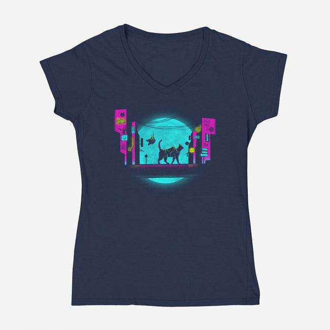 Catuna Matata-womens v-neck tee-paulagarcia