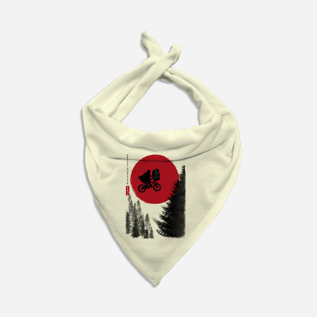 The Extra-Terrestrial In Japan-dog bandana pet collar-DrMonekers