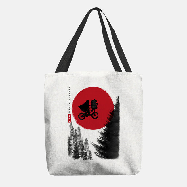 The Extra-Terrestrial In Japan-none basic tote bag-DrMonekers
